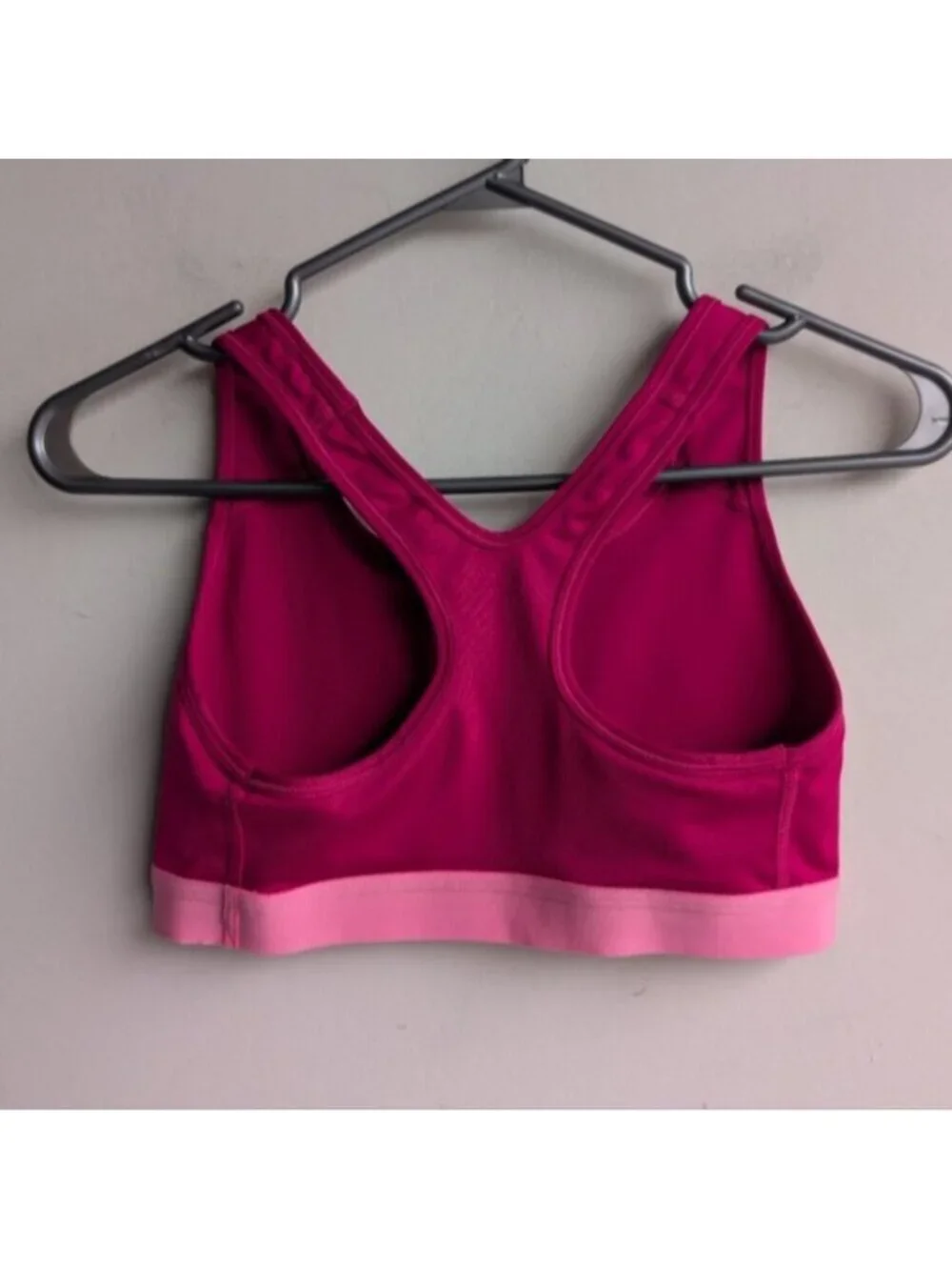 Nike Hot Pink Logo Sports Bra